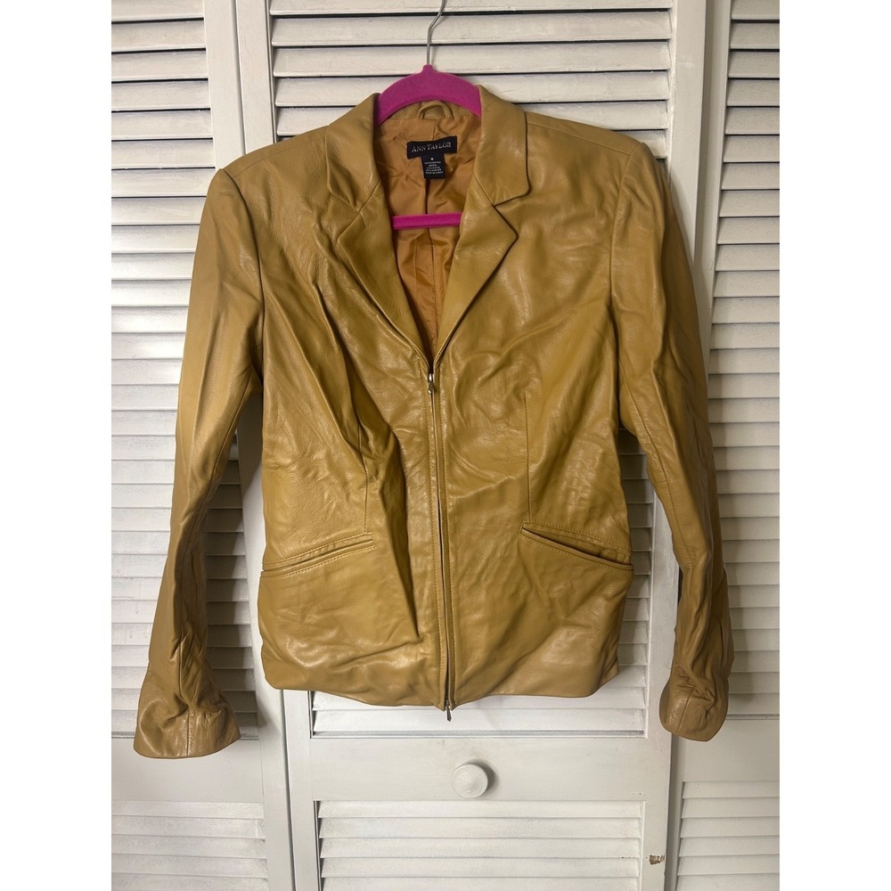 Ann Taylor Faux Leather‎ Jacket Size Small